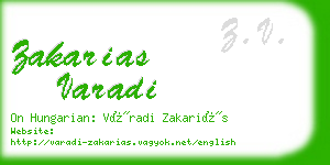 zakarias varadi business card